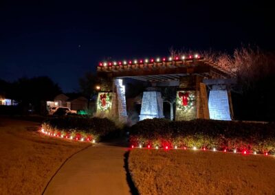 Woodcreek HOA Pergola with ground lights